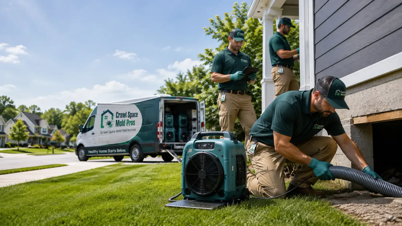 Crawl Space Mold Removal in Auburn, IN